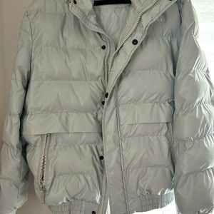 Gray Young LA Hooded Puffer Jacket 🧥